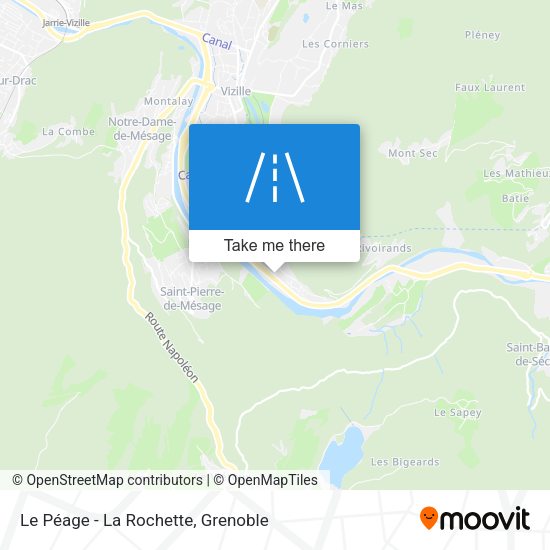 Le Péage - La Rochette map