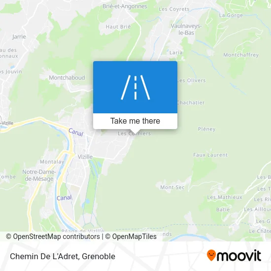 Chemin De L'Adret map