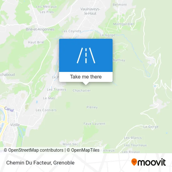 Chemin Du Facteur map