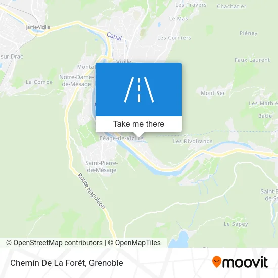 Chemin De La Forêt map