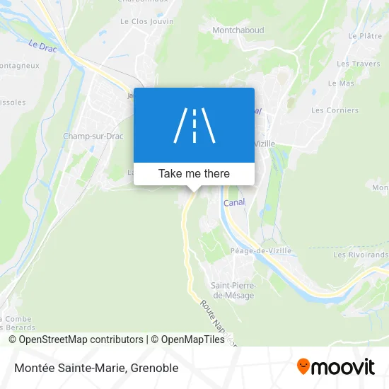 Montée Sainte-Marie map