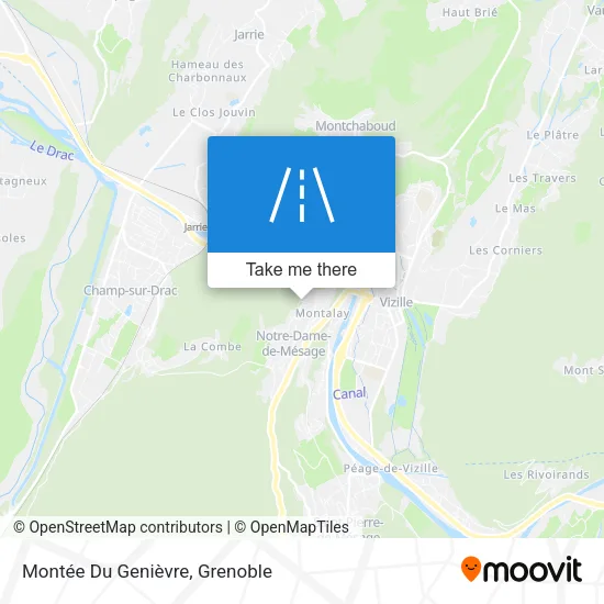 Montée Du Genièvre map