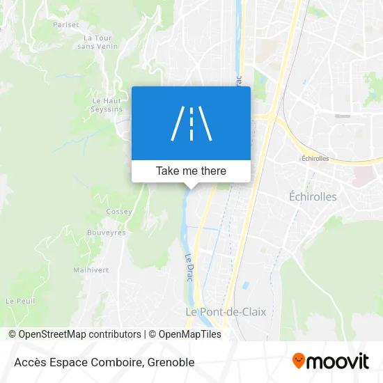 Accès Espace Comboire map