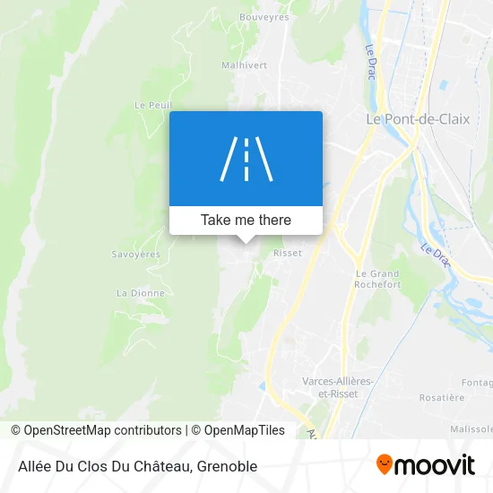 Allée Du Clos Du Château map