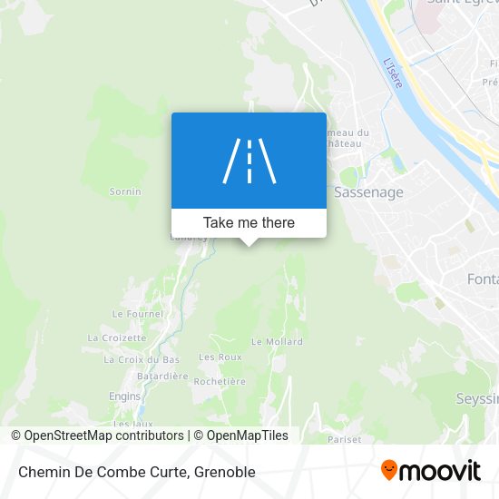 Chemin De Combe Curte map