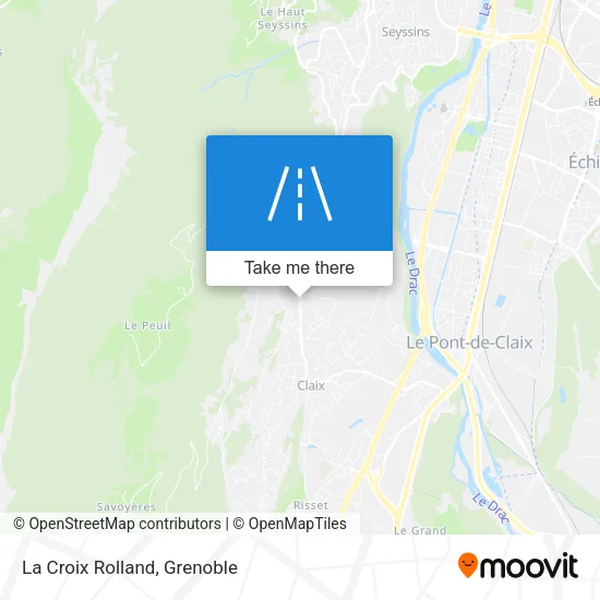 La Croix Rolland map