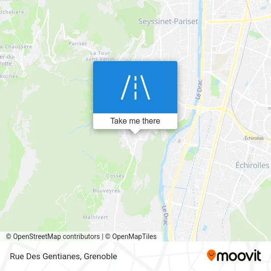 Rue Des Gentianes map