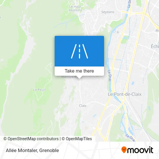Allée Montaler map