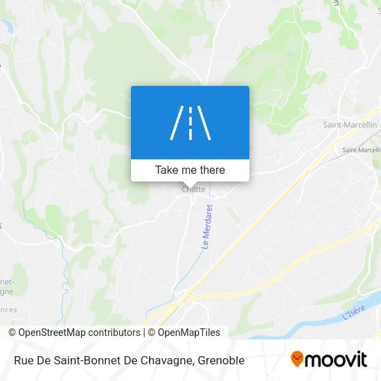Rue De Saint-Bonnet De Chavagne map