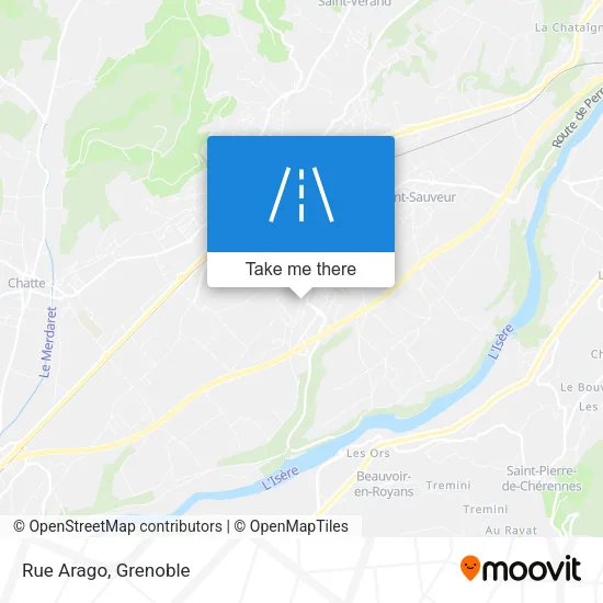 Rue Arago map