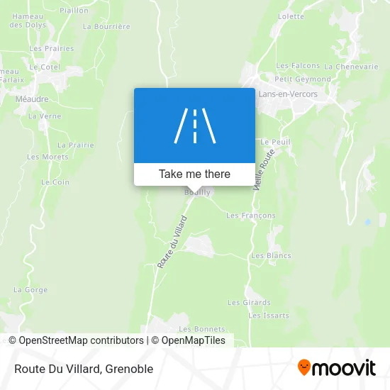 Route Du Villard map