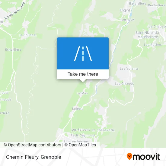 Chemin Fleury map