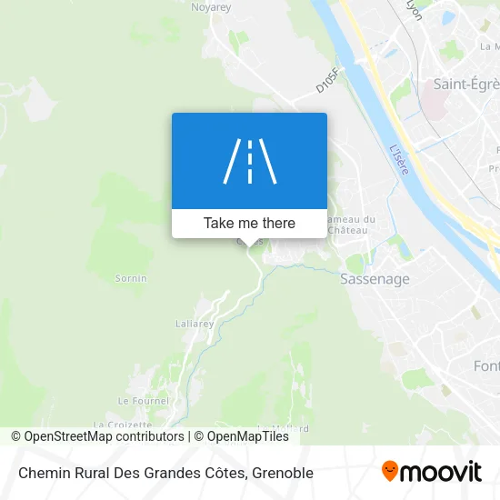 Chemin Rural Des Grandes Côtes map