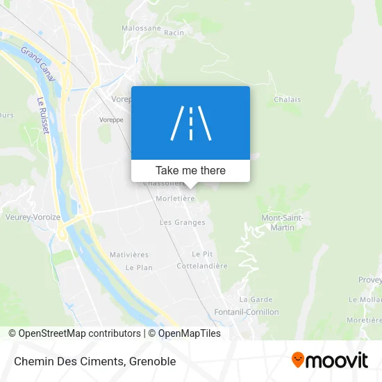 Chemin Des Ciments map