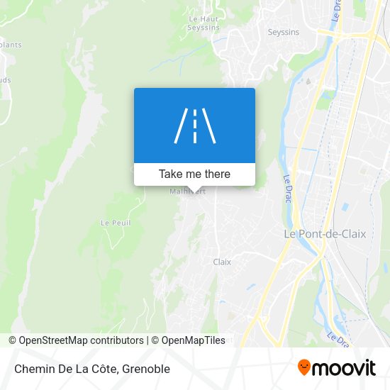 Chemin De La Côte map