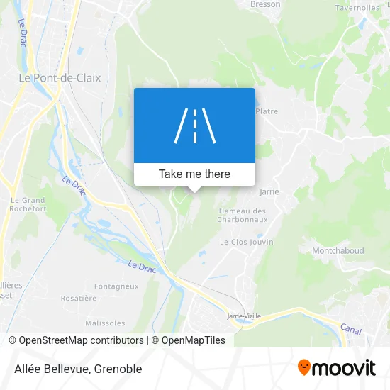Allée Bellevue map