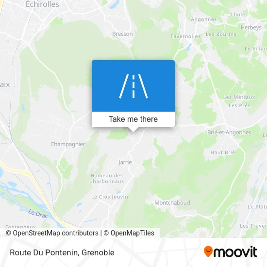 Route Du Pontenin map