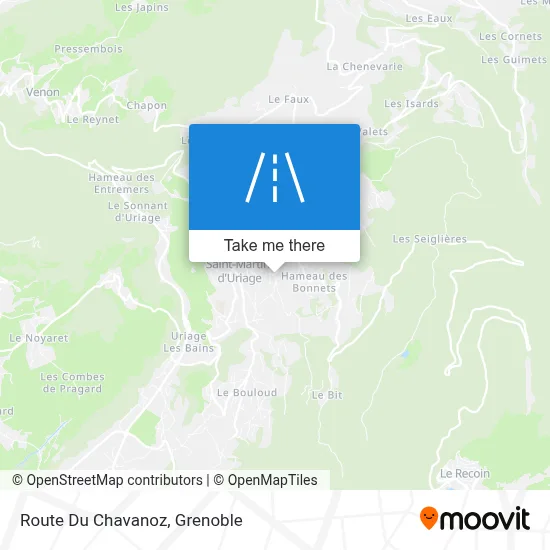 Route Du Chavanoz map