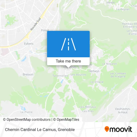 Chemin Cardinal Le Camus map