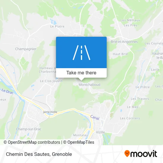 Chemin Des Sautes map