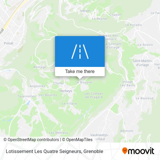 Lotissement Les Quatre Seigneurs map