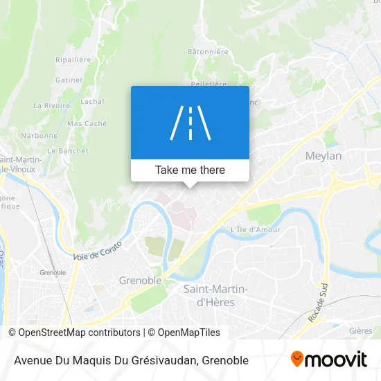 Avenue Du Maquis Du Grésivaudan map