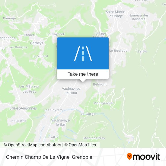 Chemin Champ De La Vigne map