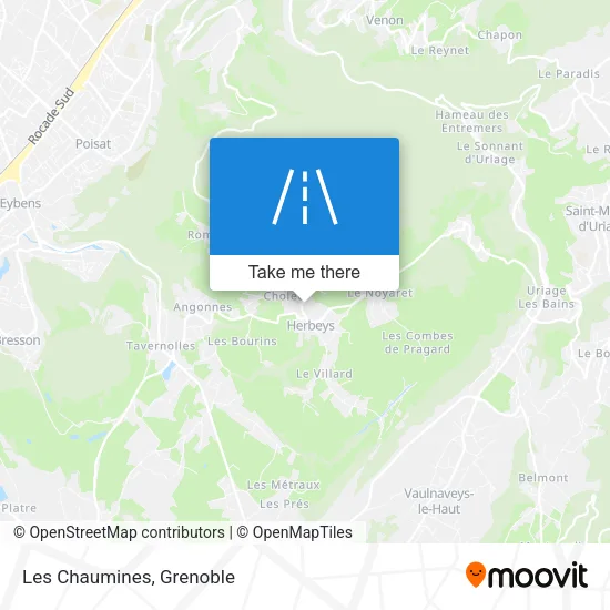 Les Chaumines map