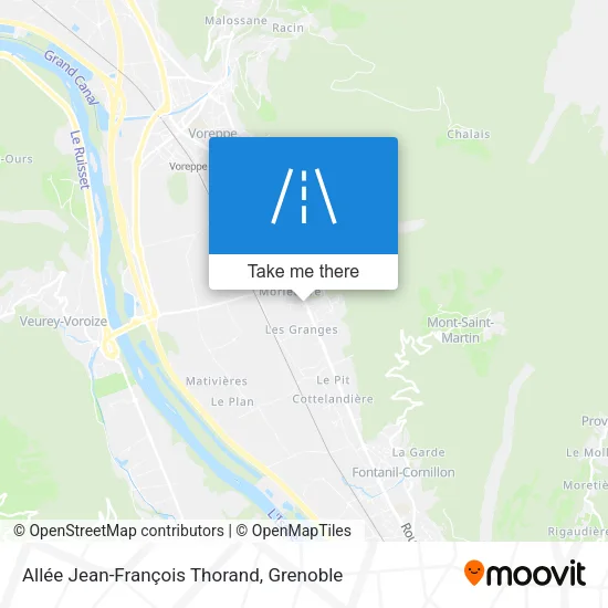 Allée Jean-François Thorand map
