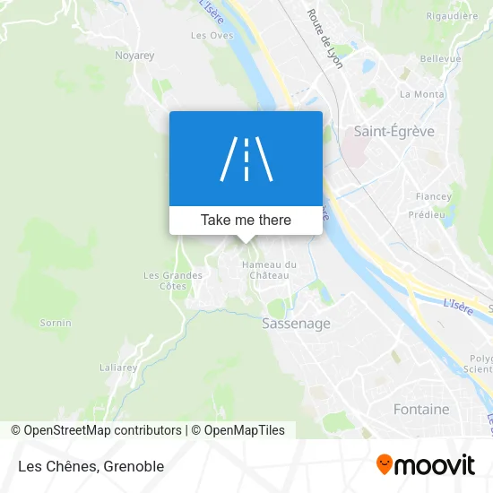 Les Chênes map