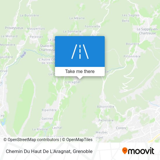 Chemin Du Haut De L'Aragnat map