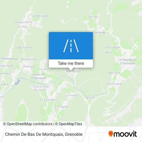 Chemin De Bas De Montquaix map