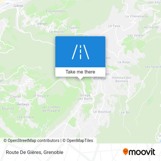 Route De Gières map