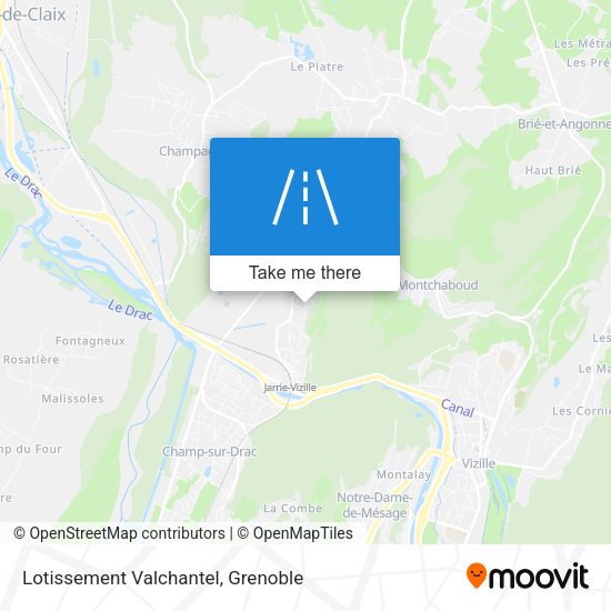 Lotissement Valchantel map