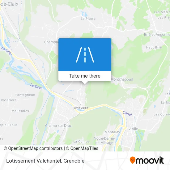 Lotissement Valchantel map