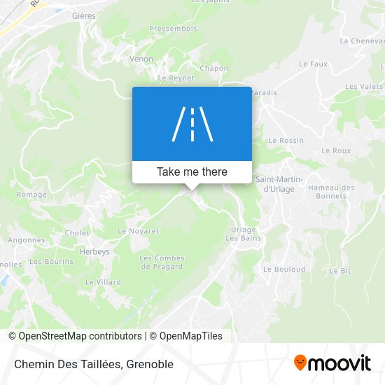 Chemin Des Taillées map