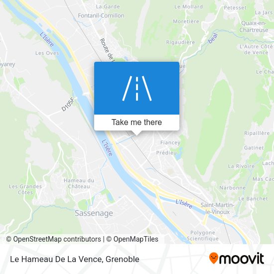 Le Hameau De La Vence map