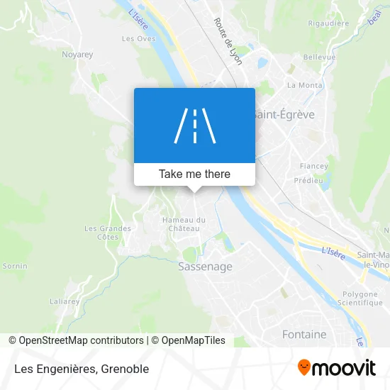 Les Engenières map