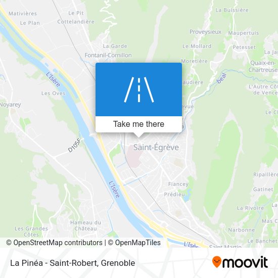 La Pinéa - Saint-Robert map
