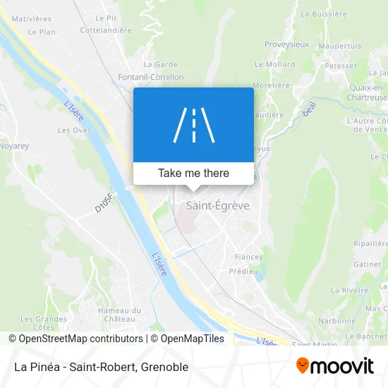 La Pinéa - Saint-Robert map
