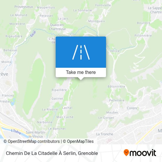 Chemin De La Citadelle À Serlin map