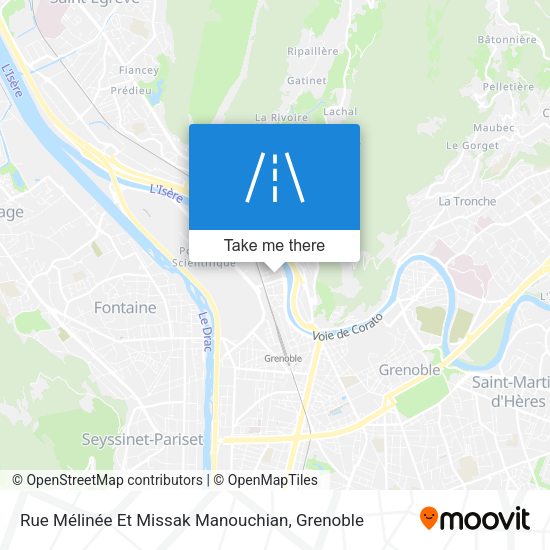 Rue Mélinée Et Missak Manouchian map