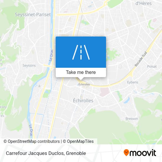 Carrefour Jacques Duclos map