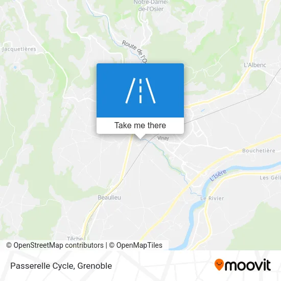 Passerelle Cycle map