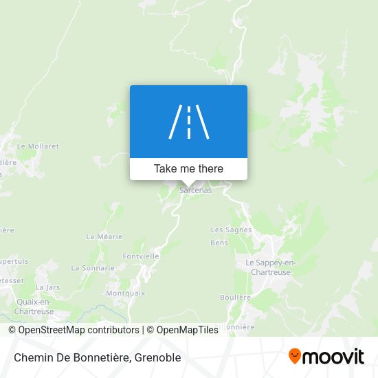 Chemin De Bonnetière map