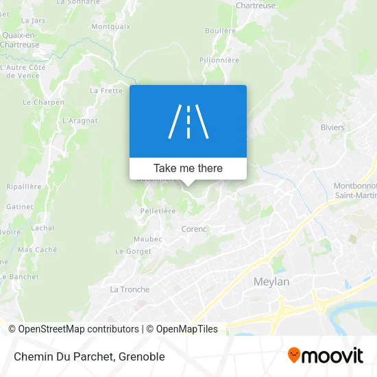 Chemin Du Parchet map