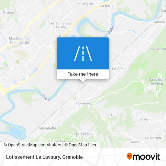Lotissement Le Lavaury map