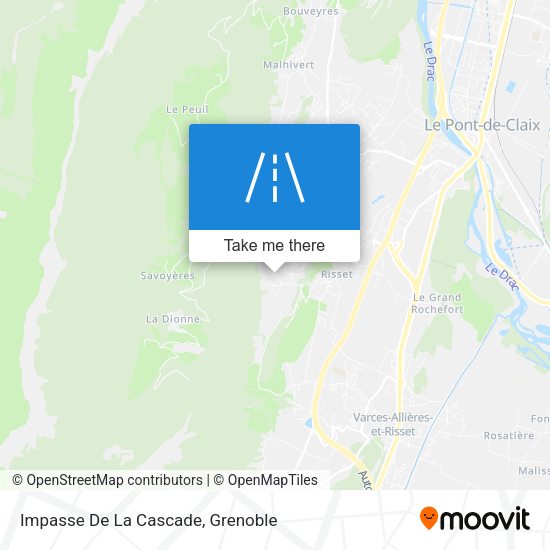 Impasse De La Cascade map
