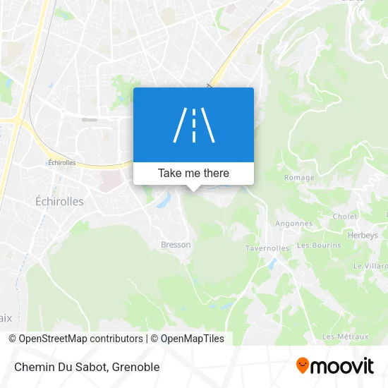 Chemin Du Sabot map