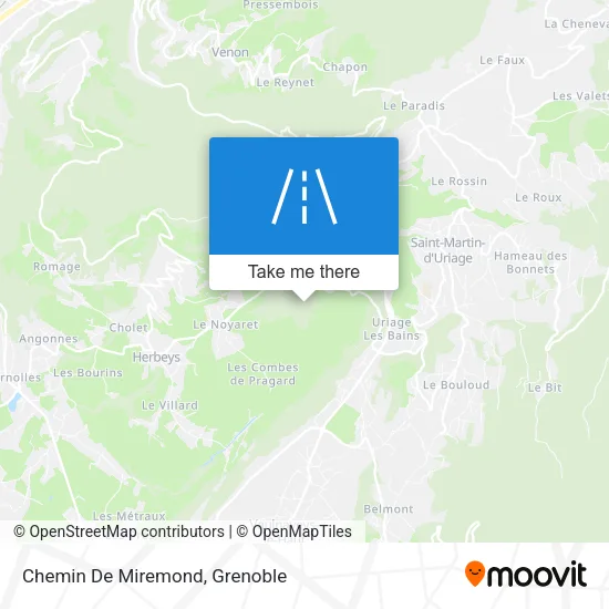 Chemin De Miremond map